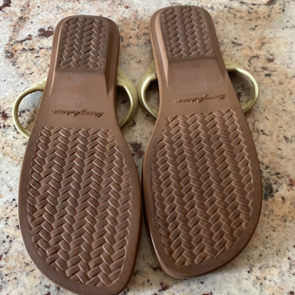 TOMMY BAHAMAS LEATHER FLIP FLOPS . - Picture 3 of 7